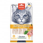 ВАНПИ WANPY Лакомство для кошек Нежное пюре из курицы с тыквой и кейлом 5шт 70г