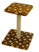 СВ Когтеточка-столб на подставке с полкой 70 см