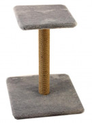 СВ Когтеточка-столб на подставке с полкой 95 см