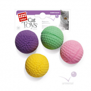 ГИГВИ GIGWI Игрушка для кошек CAT TOYS 4 легких, мягких, прыгающих мяча 4 см (арт. 75294)