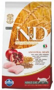 ФАРМИНА N&D Cat Low Grain Chicken & Pomegranate Adult сухой низкозерновой корм для взрослых кошек Курица с гранатом