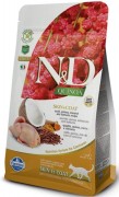 ФАРМИНА N&D Cat Quinoa Skin&coat Quail сухой беззерновой корм для взрослых кошек Перепелка c киноа, кокосом и куркумой