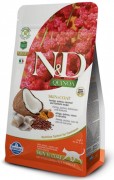 ФАРМИНА N&D Cat Quinoa Skin&coat Herring сухой беззерновой корм для взрослых кошек для здоровья кожи и шерсти Сельдь,  киноа и кокос